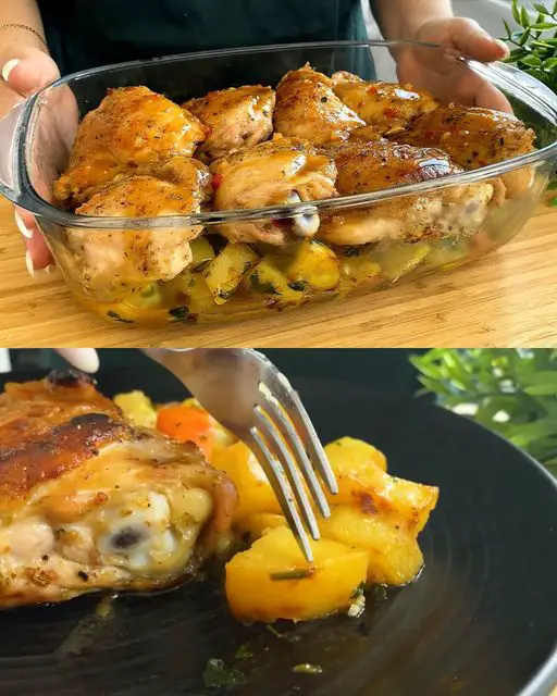 Everyone was delighted with this recipe of my grandmother! Simply delicious! Juicy chicken thighs