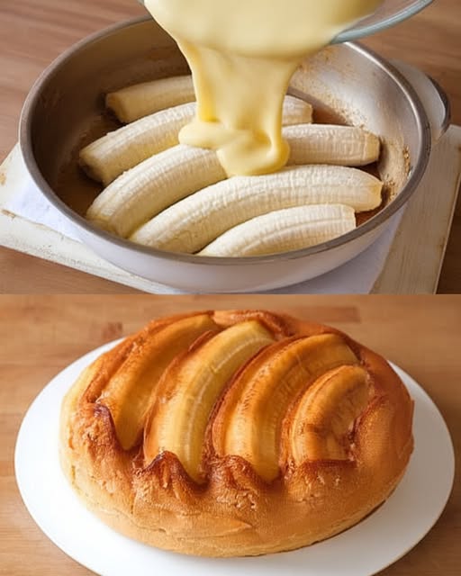 Upside-Down Banana Cake: