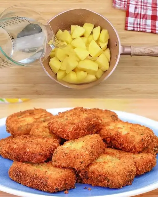 Crispy Parmesan and Herb Potato Bites with Italian Herb Bread Snacks