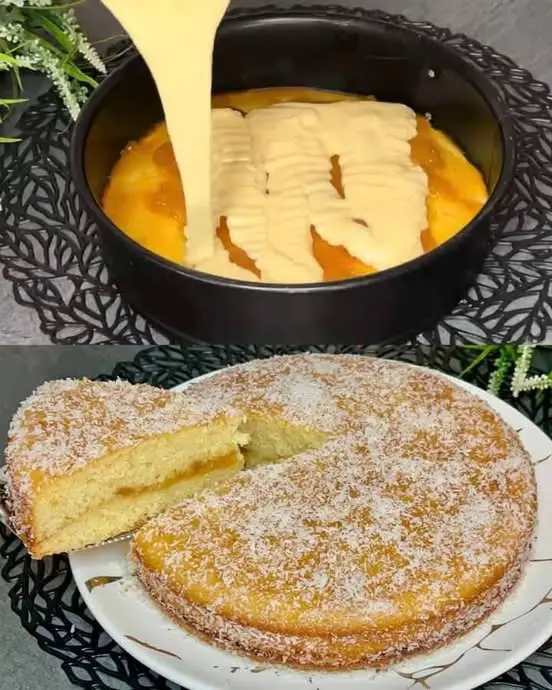 Lemon and Jam Cake Recipe