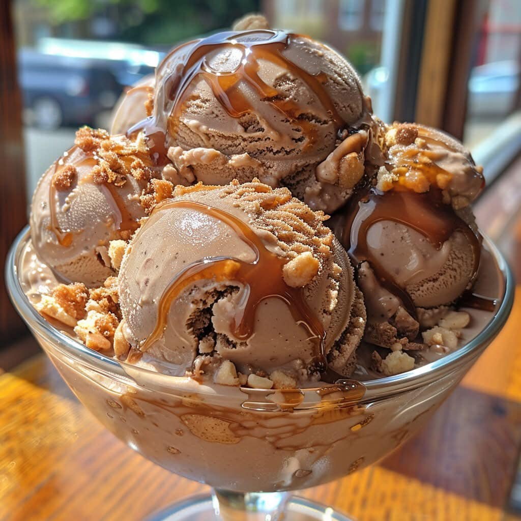 Salted Caramel Swirl Ice Cream