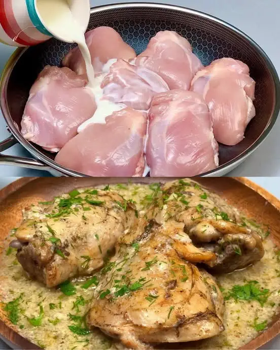 Creamy Garlic Chicken Legs with Herbs