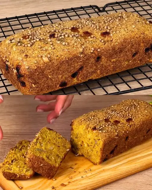 Healthy Seeded Chickpea and Pumpkin Bread