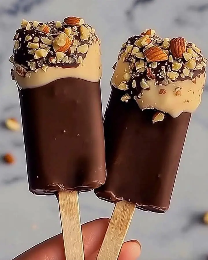 Homemade Chocolate-Covered Ice Cream Bars A Cool & Creamy Delight!