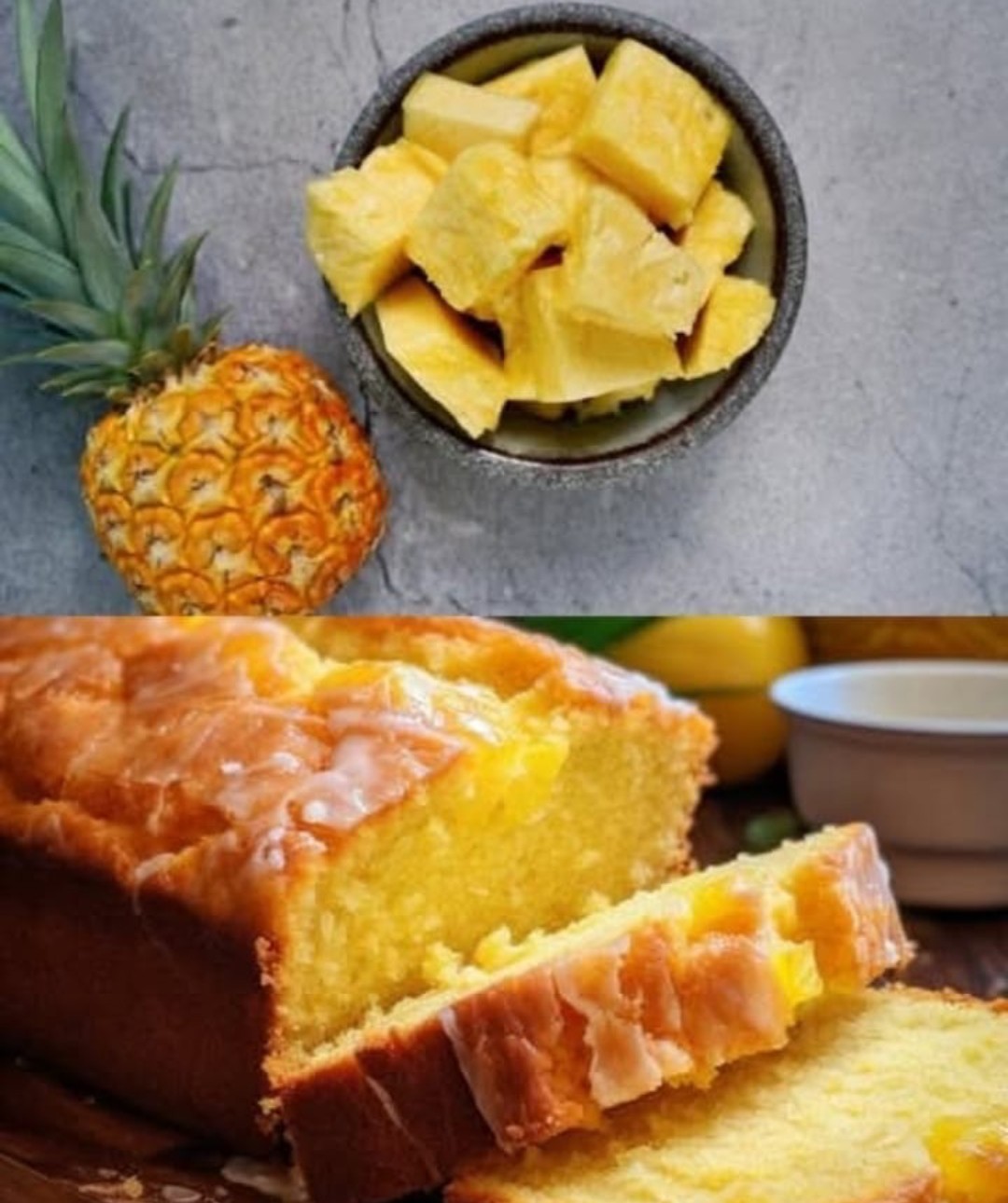 Pineapple Coconut Cake with Coconut Lemon Icing