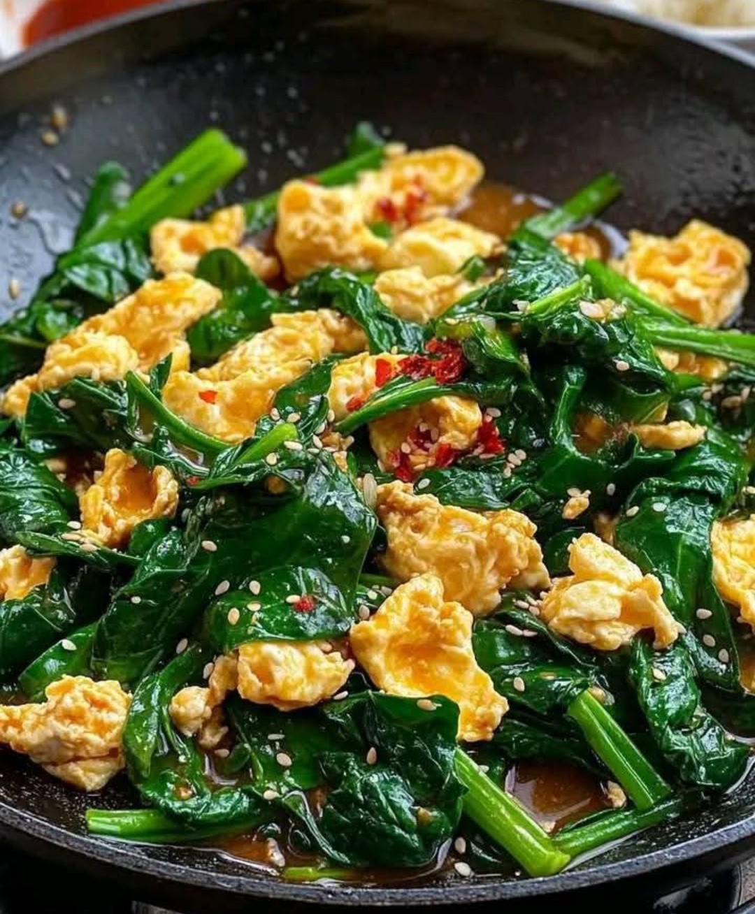 Spinach and Egg Stir-Fry