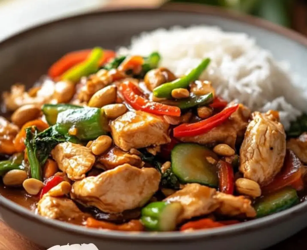 Chicken Stir Fry with Peanut Sauce