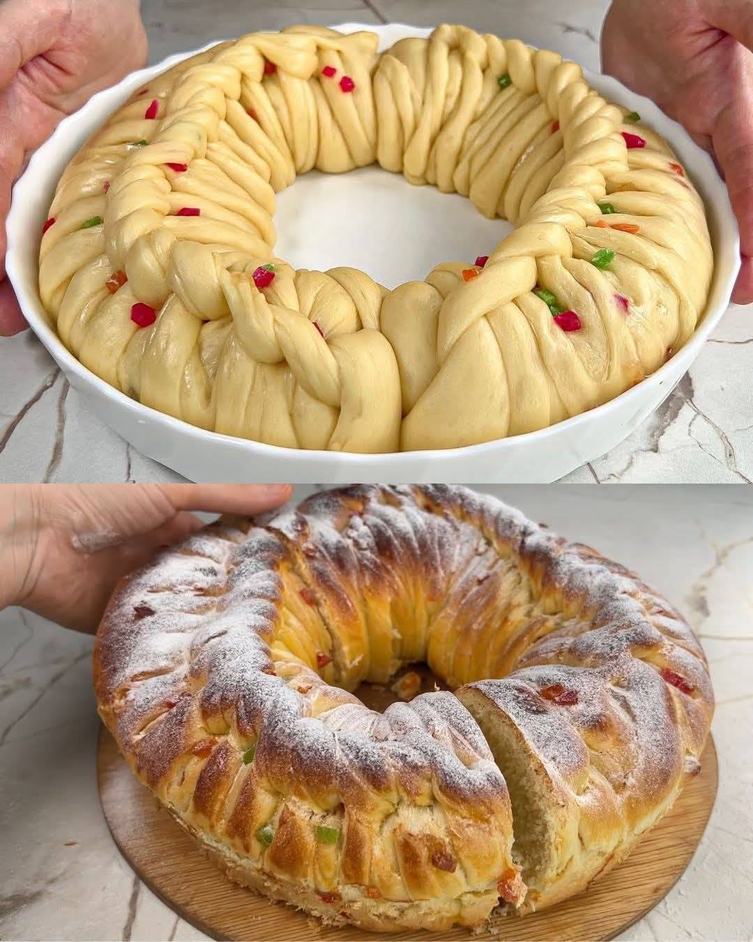 Timeless Sweet Milk Bread with Candied Fruits