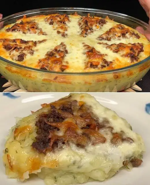 Cheesy Beef and Potato Casserole Recipe