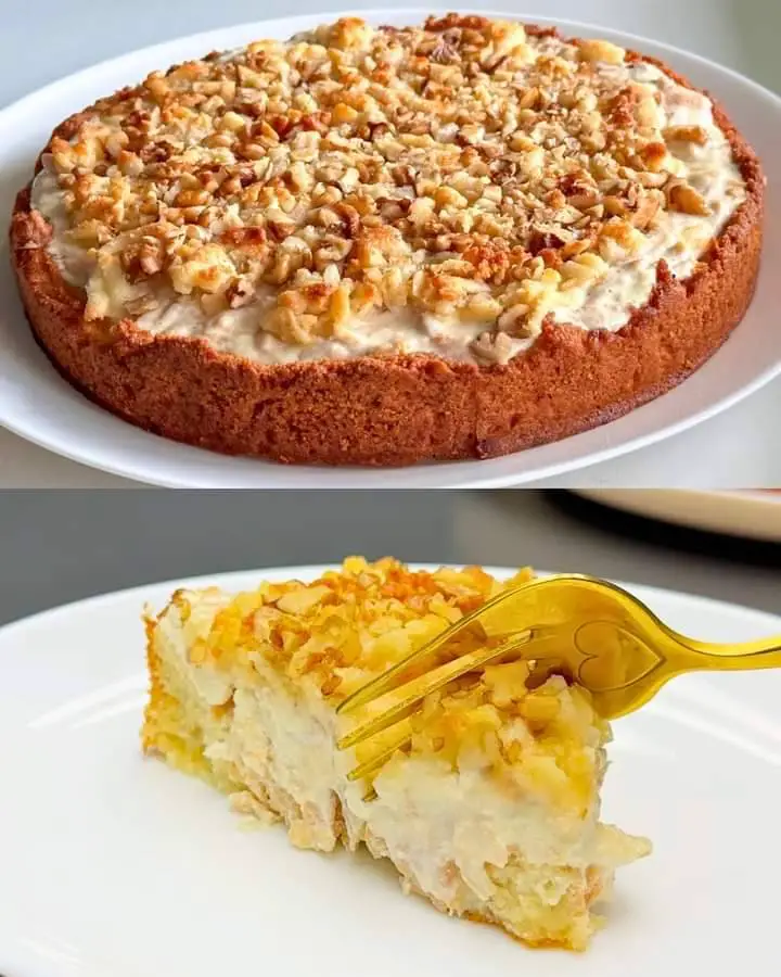 Apple and Cottage Cheese Cake with Almond and Coconut Flour Crust