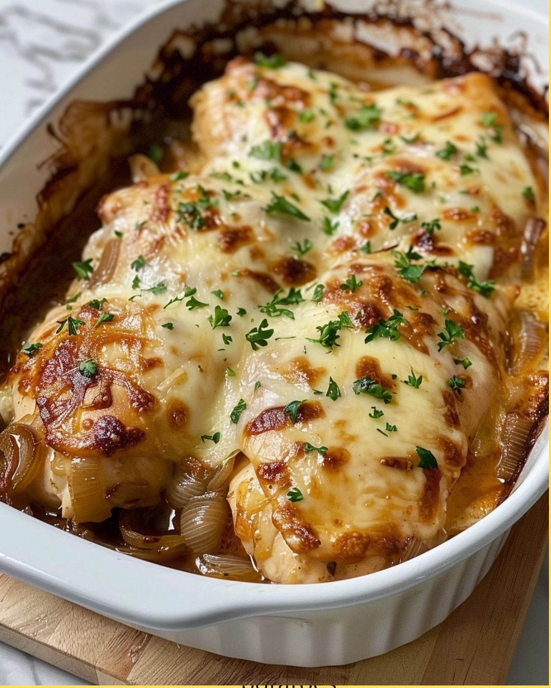 French Onion Chicken Bake