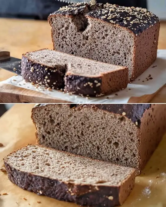 Homemade Fermented Buckwheat Bread (Gluten-Free, 1 Ingredient)