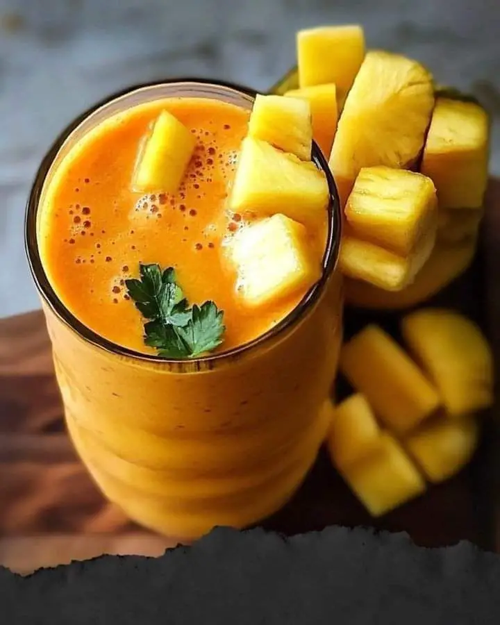 Tropical Carrot Pineapple Smoothie