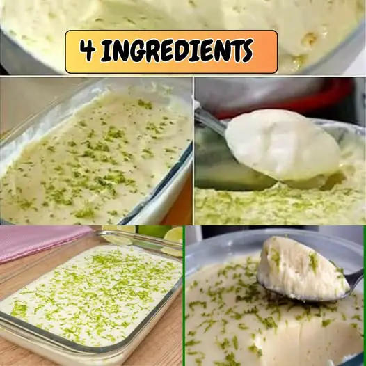 Easy recipe with 4 ingredients: Simple and creamy dessert