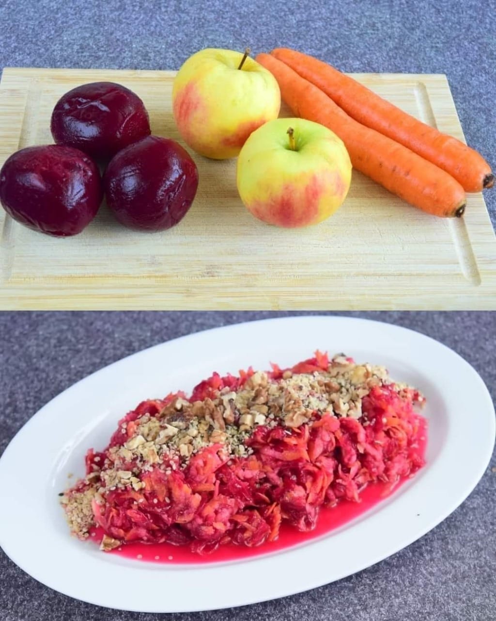 Beetroot, Apple, and Carrot Salad