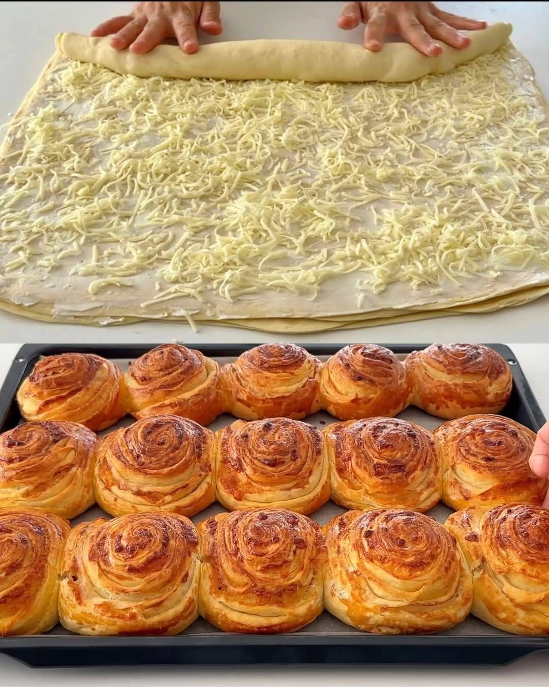 Cheese-Filled Soft Bread Rolls