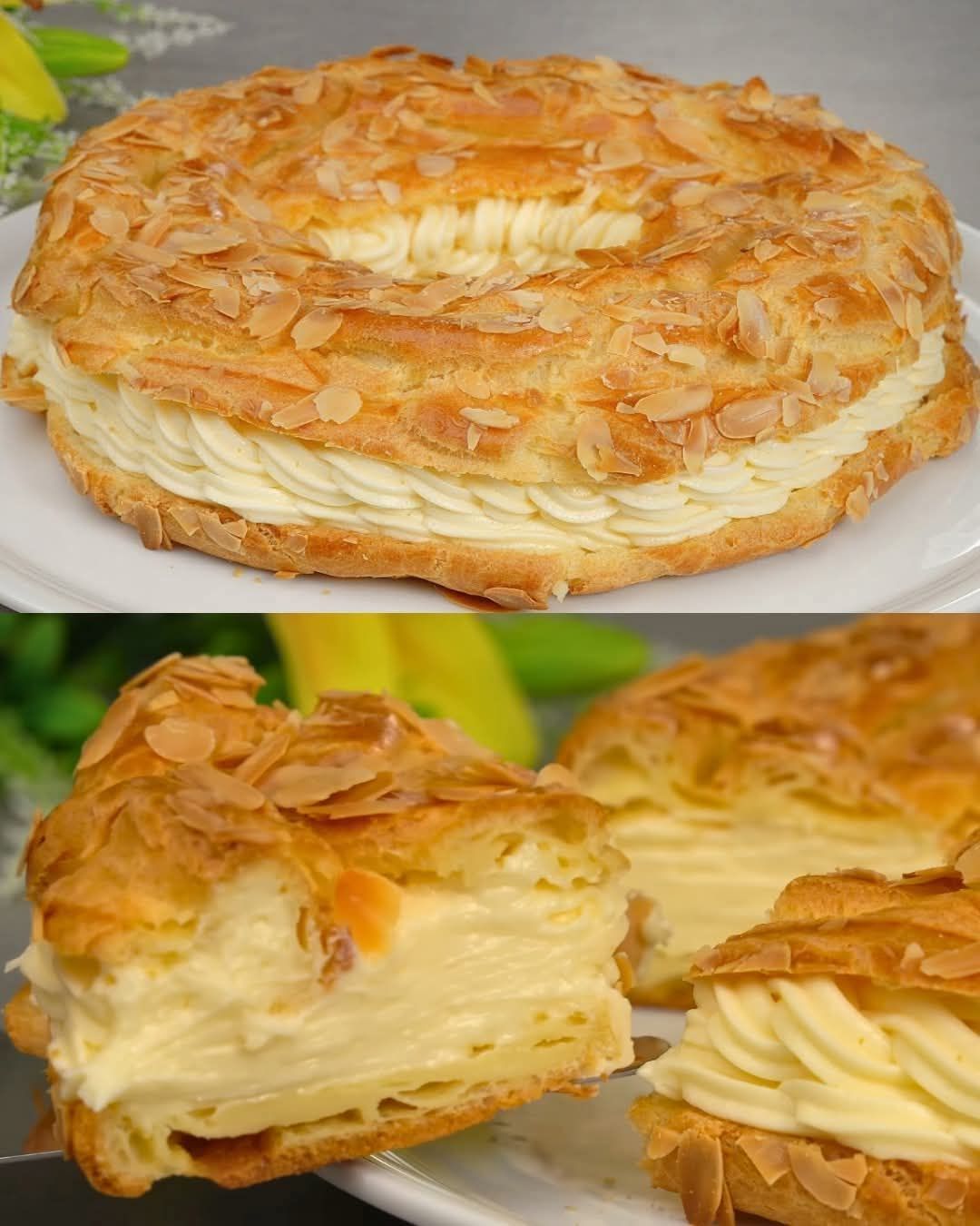 Classic Choux Pastry Cream Cake