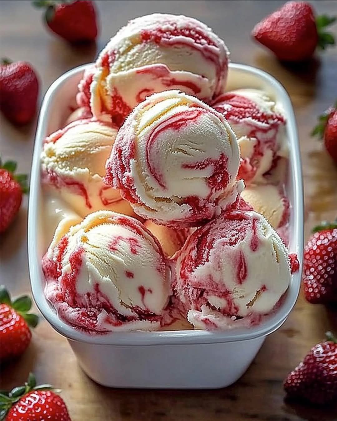 Strawberry Vanilla Bean Ice Cream A Sweet Scoop of Bliss!