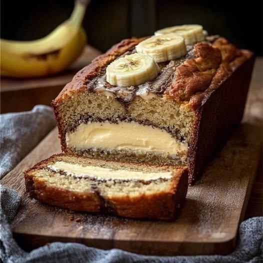 Banana Bread with Cheesecake Filling is a delightful twist on the classic