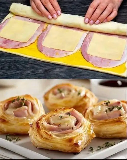 Ham and Cheese Puff Pastry