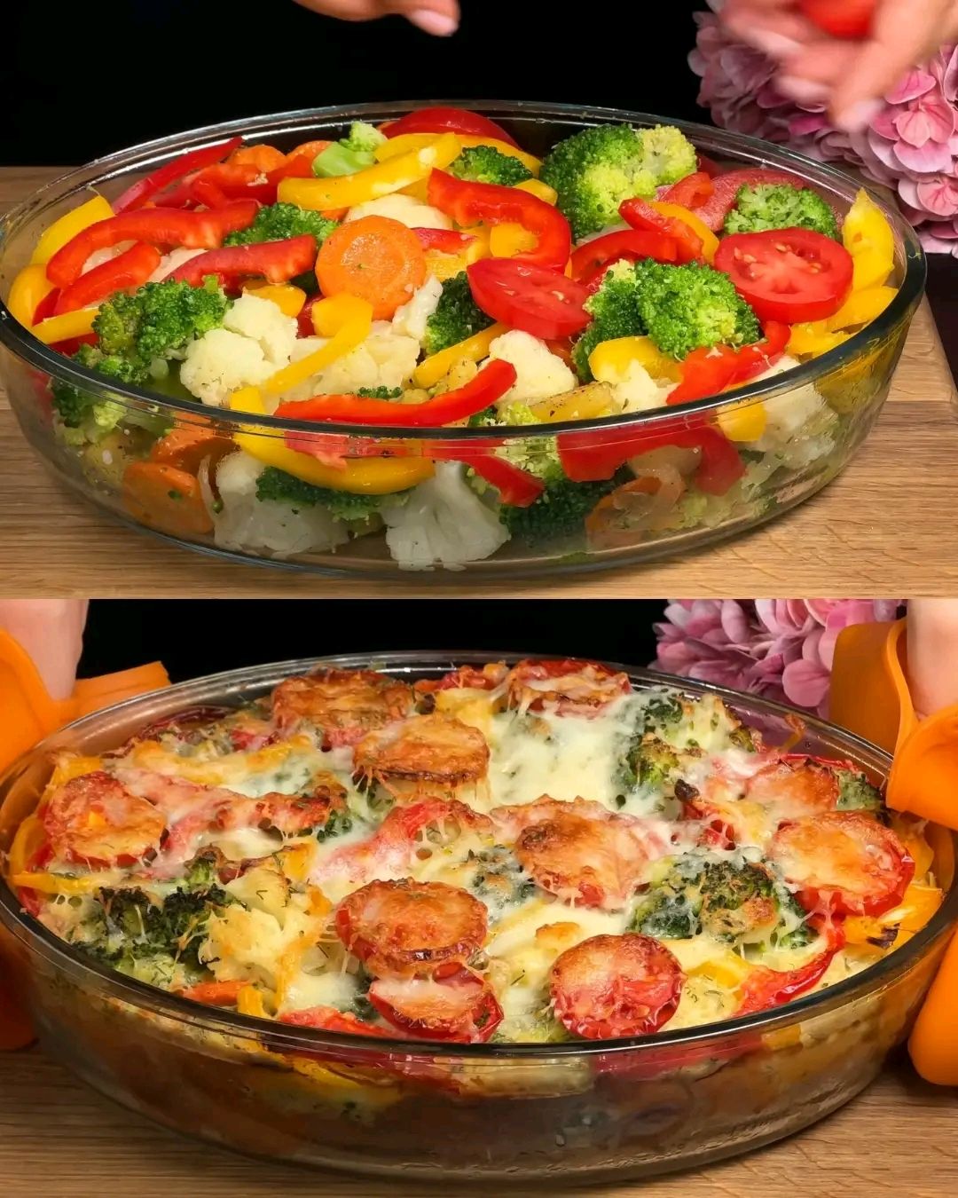 Vegetable Bake with Cream Sauce