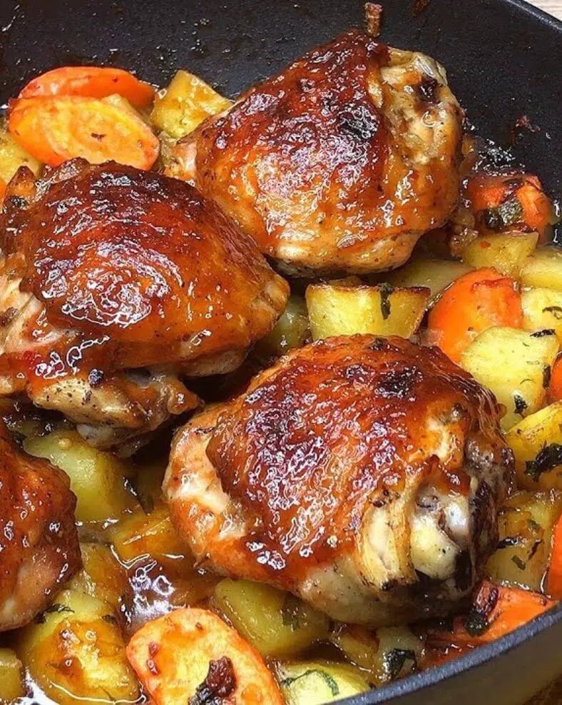 One Pan Chicken Thigh Dinner