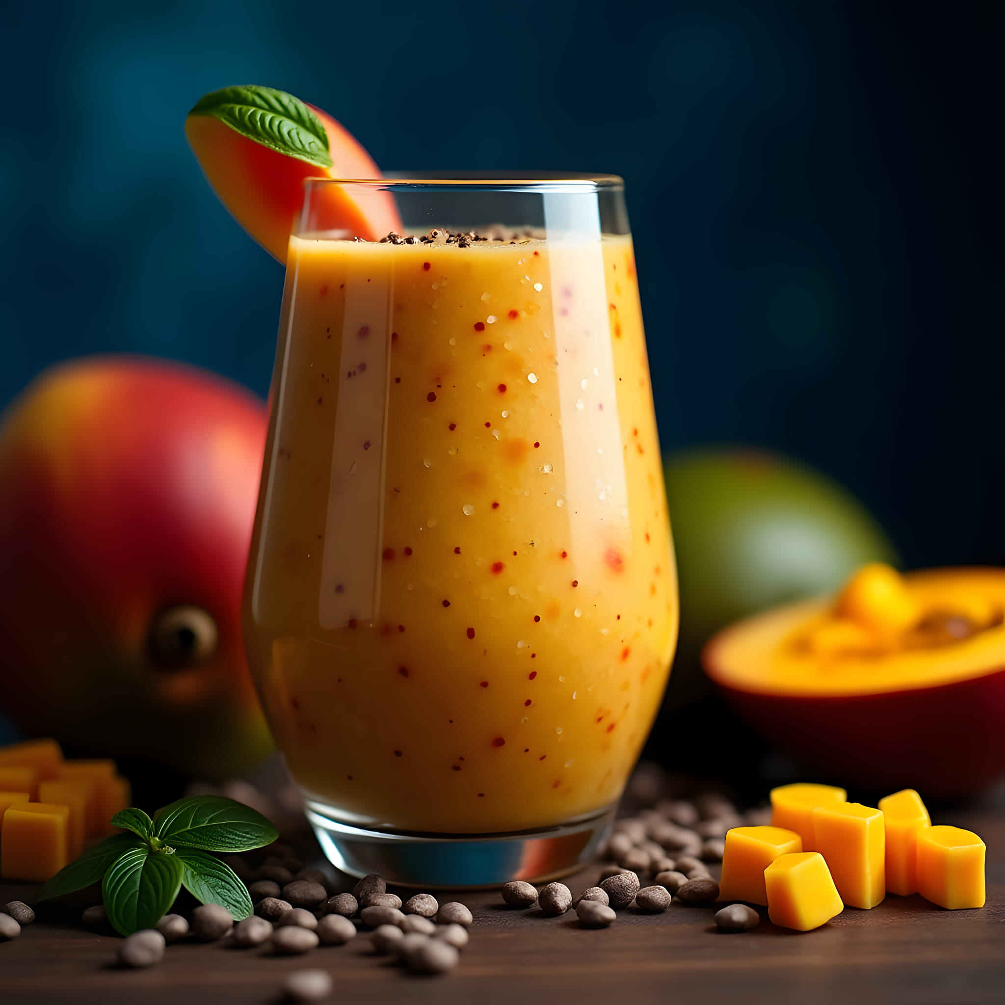 Mango Chia seed smoothie