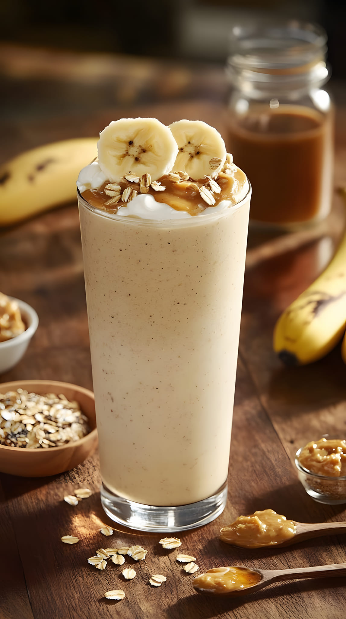 This Banana Peanut Butter Smoothie