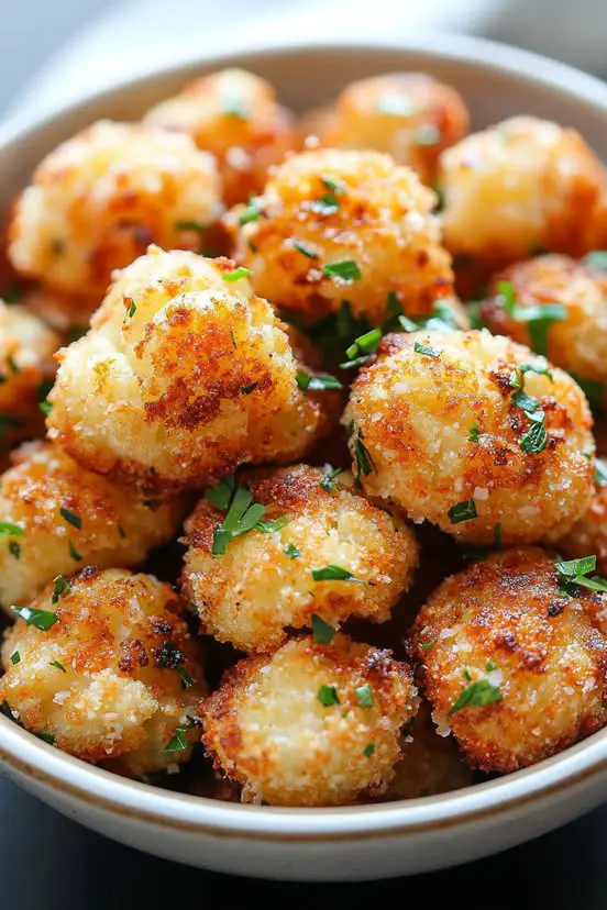 Crispy Golden-Brown Cauliflower Bites Recipe