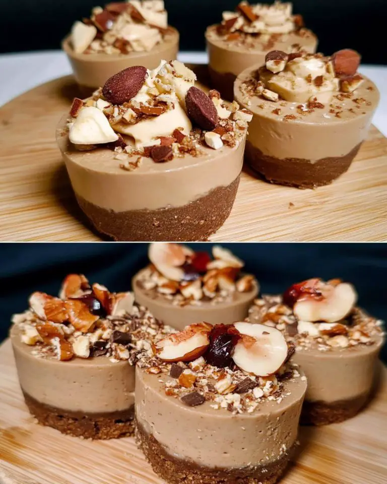 No-Bake Cashew Coffee Mini Cheesecakes (Sugar-Free)