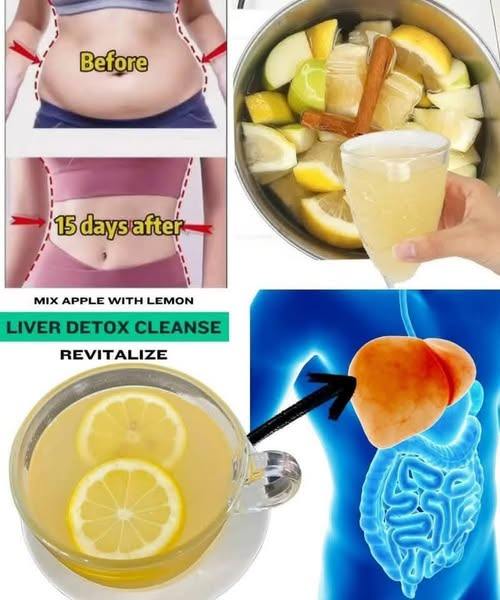 Mix apple with lemon Liver Detox Cleanser Recipe and you will thank me for the recipe