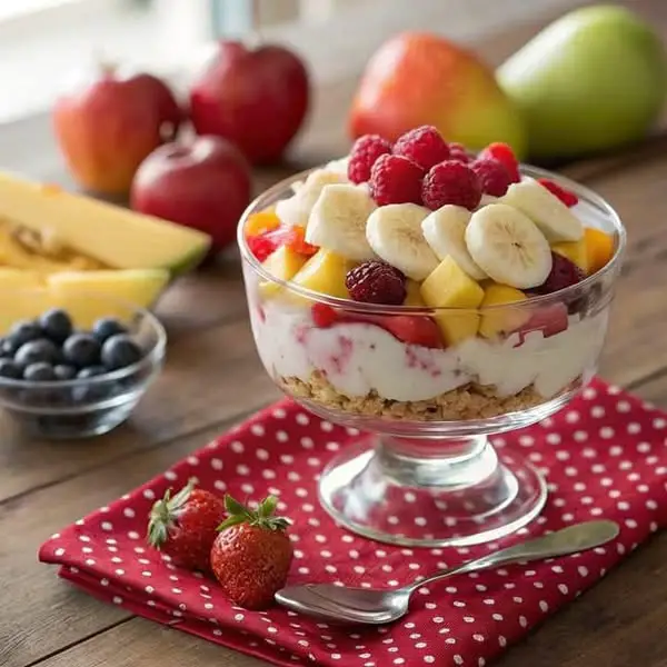 Crunchy Fruit Yogurt Parfait