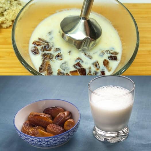 Whisk Milk with Dates: A Naturally Sweet, Delicious Treat!