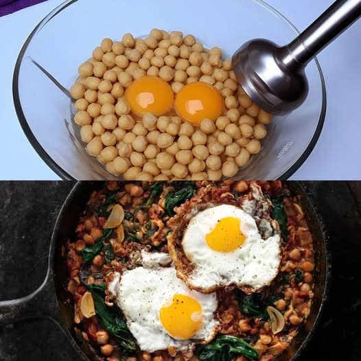 Delicious Chickpea & Egg Scramble Recipe