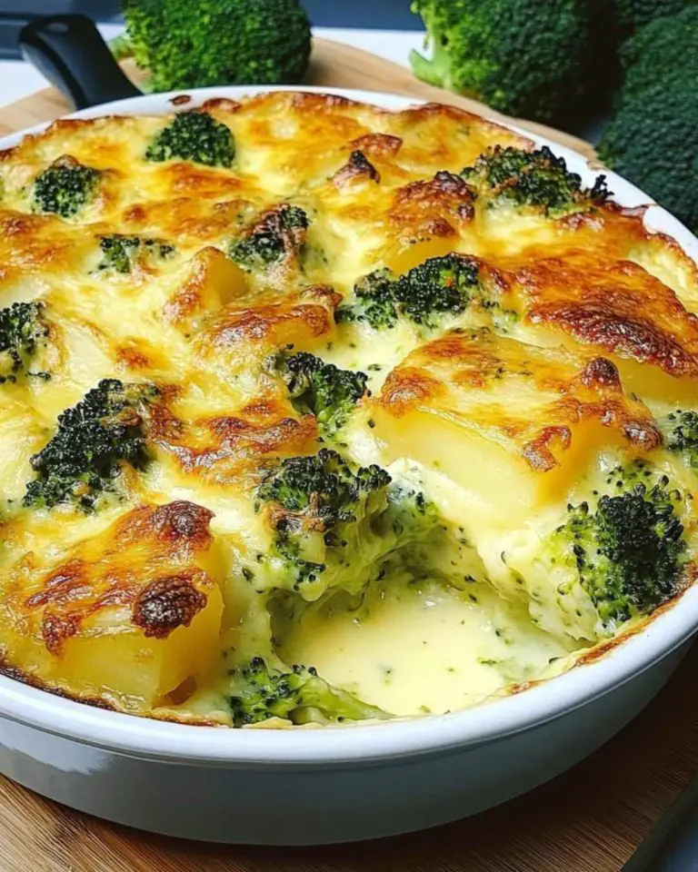 Very Tasty and Quick Broccoli and Potato Bake