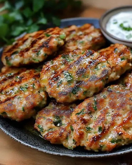 Quick and Easy Chicken Kofta Kebab with Creamy Herb Sauce