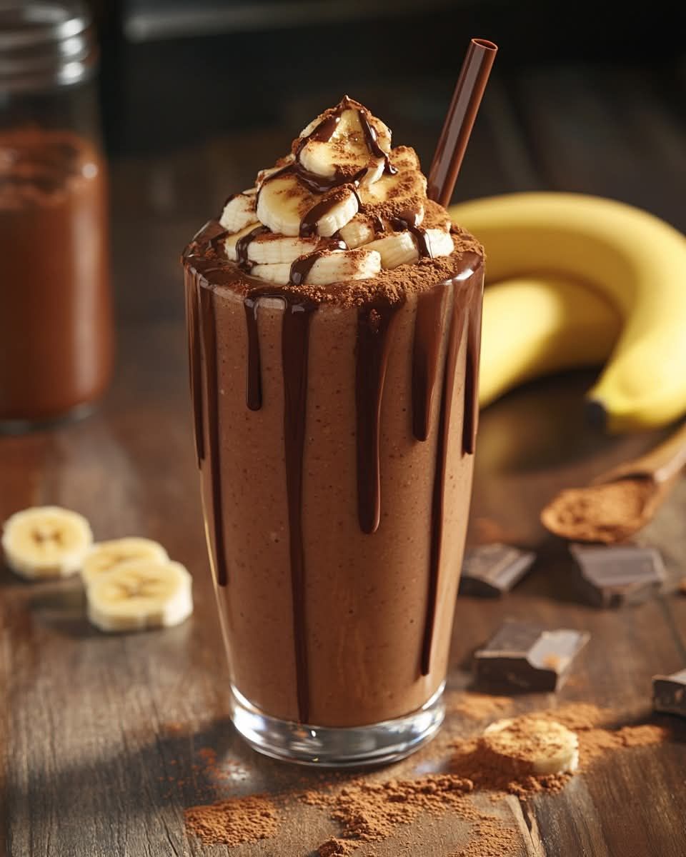 Chocolate Peanut Butter Banana Smoothie – A Creamy & Nutritious Treat!