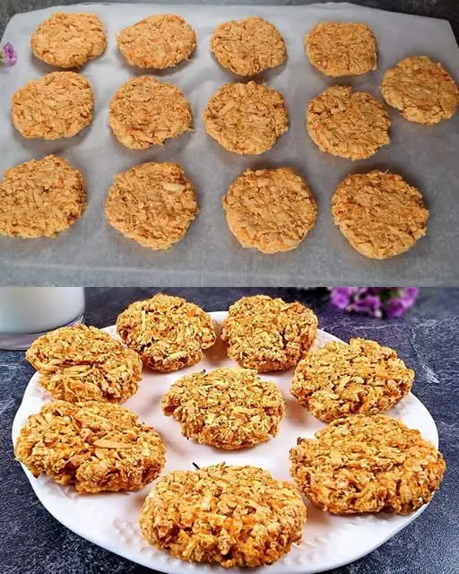 Oatmeal Cookies with Carrot and Apple