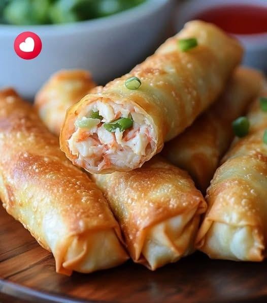 Crab Meat with Egg Rolls Recipe