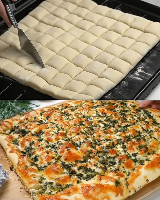 Turkish Herb and Cheese Focaccia: A Mediterranean-Inspired Delight