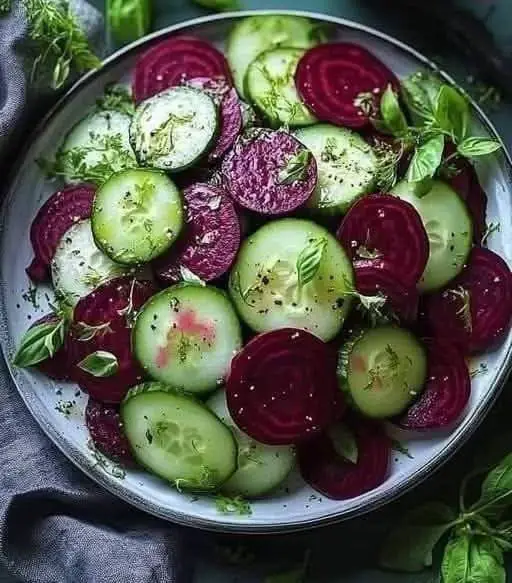 Cucumber and Beet Salad