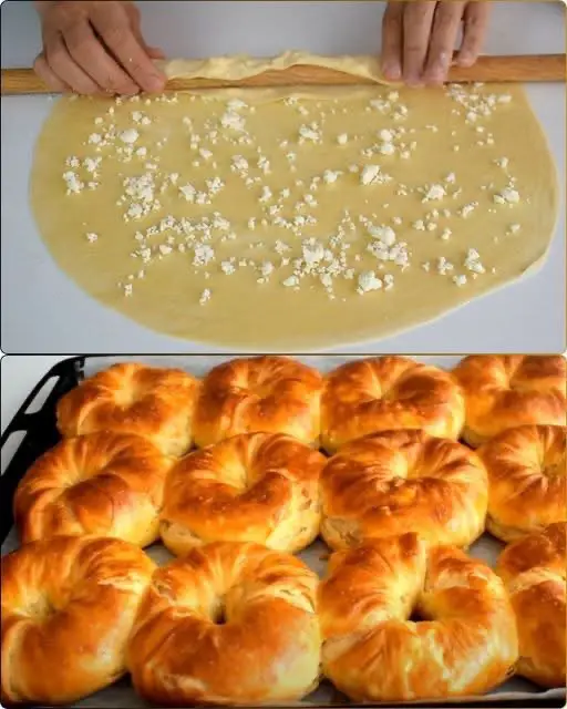 Rolls with Potatoes, Ham, and Cheese