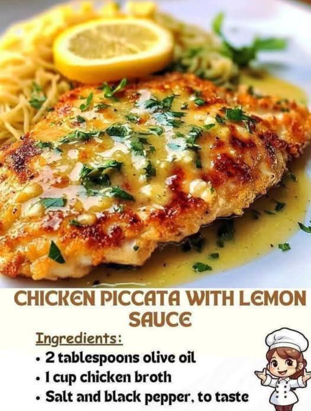 Chicken Piccata with Lemon Sauce