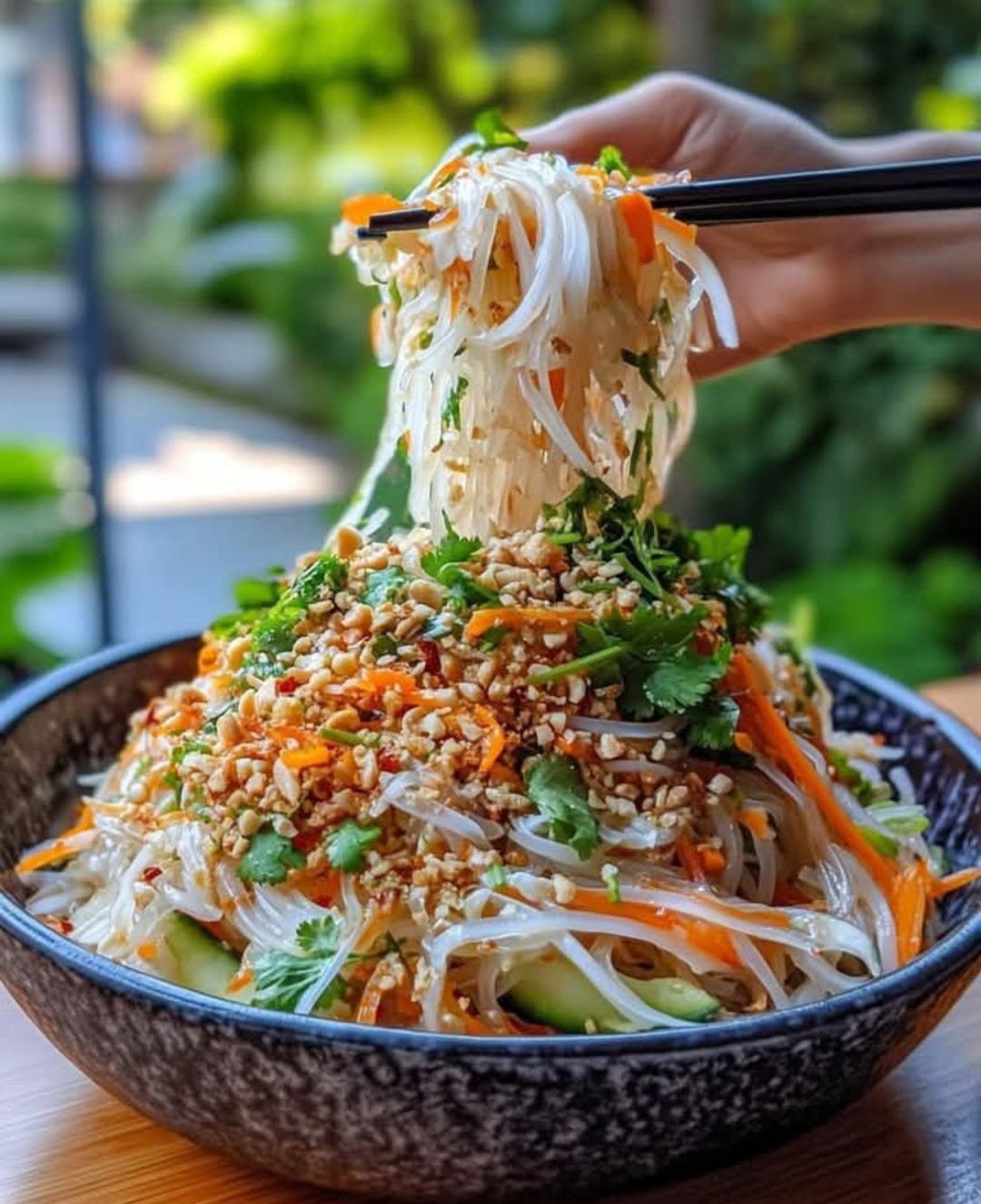 Vietnamese Vermicelli Noodle Salad (Bún Chay)