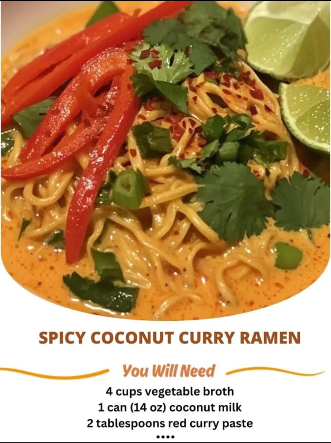 Spicy Thai Coconut Ramen