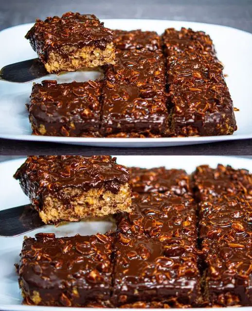 Sugar-Free & Flour-Free Chocolate Oat Bars