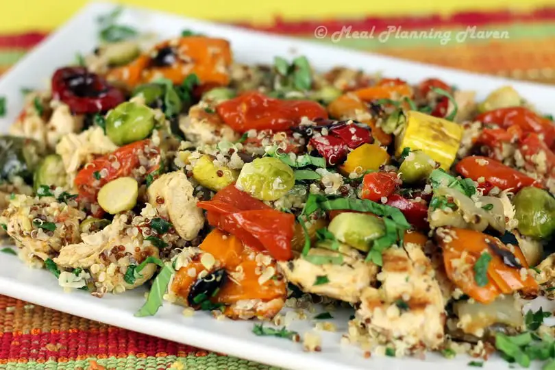 Grilled Chicken with Quinoa & Veggies