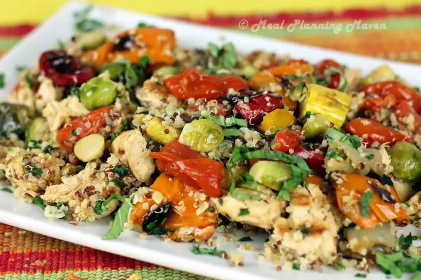 Grilled Chicken with Quinoa & Veggies