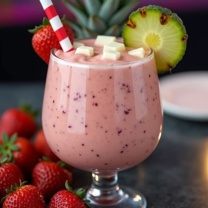 Strawberry Piña Colada Smoothie