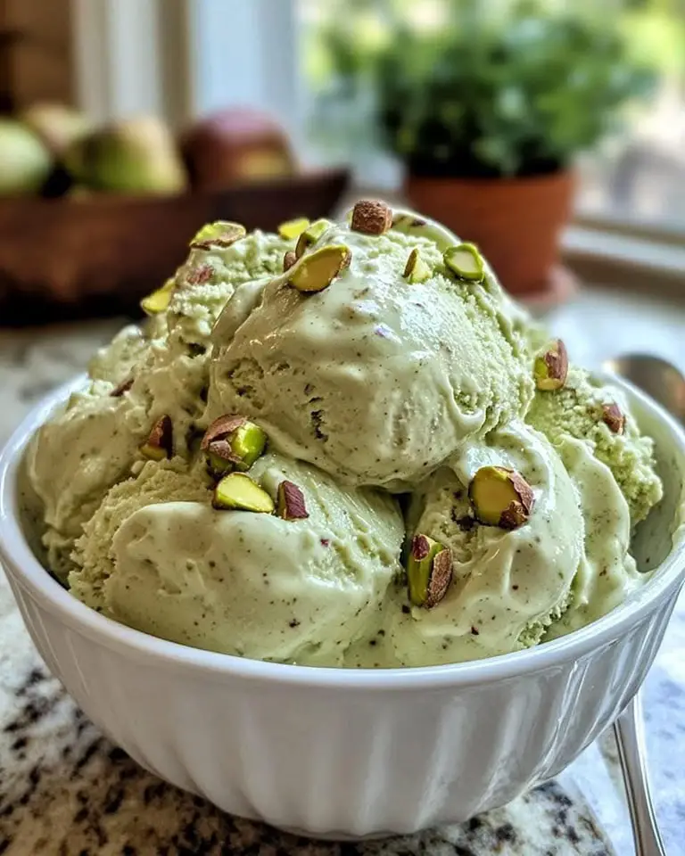 HIGH PROTEIN PISTACHIO ICE CREAM ✨ (a creamy and nutritious treat)